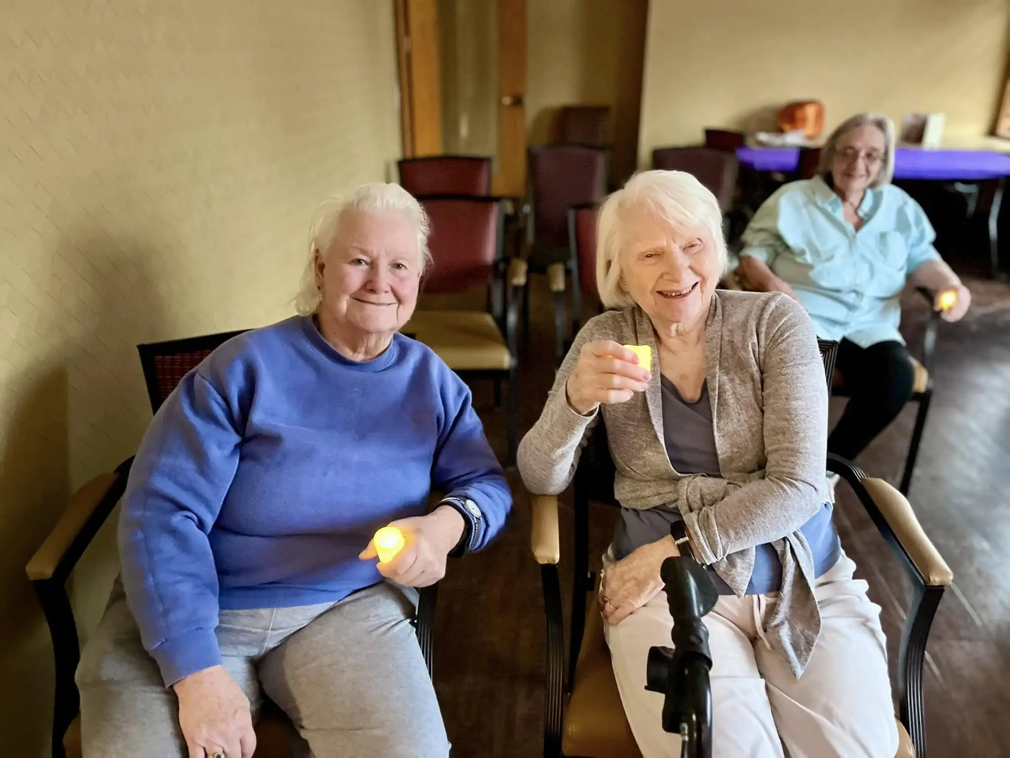 Residents gathering at The Alton